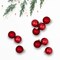 Northlight 2-Finish Christmas Glass Ball Ornaments - 1.5" (40mm) - Red - 10ct